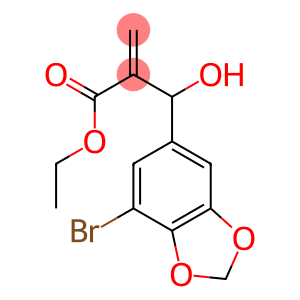 ethyl 2-[(7-bromo-2H-1,3-benzodioxol-5-yl)(hydroxy)methyl]prop-2-enoate