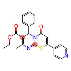 ETHYL 8-METHYL-4-OXO-6-PHENYL-2-PYRIDIN-4-YL-4H,6H-PYRIMIDO[2,1-B][1,3]THIAZINE-7-CARBOXYLATE