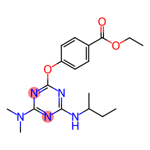 ETHYL 4-{[4-(SEC-BUTYLAMINO)-6-(DIMETHYLAMINO)-1,3,5-TRIAZIN-2-YL]OXY}BENZOATE