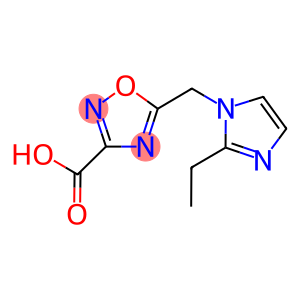 5-[(2-ETHYL-1H-IMIDAZOL-1-YL)METHYL]-1,2,4-OXADIAZOLE-3-CARBOXYLIC ACID