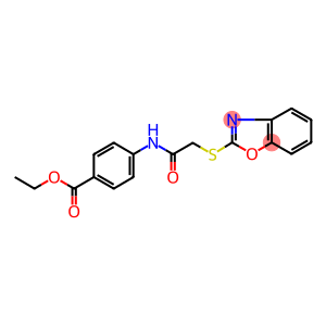 ETHYL 4-([(1,3-BENZOXAZOL-2-YLTHIO)ACETYL]AMINO)BENZOATE