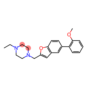 1-ETHYL-4-([5-(2-METHOXYPHENYL)-1-BENZOFURAN-2-YL]METHYL)PIPERAZINE