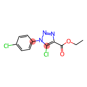 ETHYL 5-CHLORO-1-(4-CHLOROPHENYL)-1H-1,2,3-TRIAZOLE-4-CARBOXYLATE