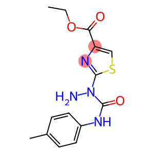 ETHYL 2-(1-{[(4-METHYLPHENYL)AMINO]CARBONYL}HYDRAZINO)-1,3-THIAZOLE-4-CARBOXYLATE