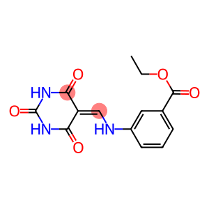 ETHYL 3-(((2,4,6-TRIOXO-3,5-DIAZAPERHYDROINYLIDENE)METHYL)AMINO)BENZOATE