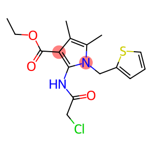 ETHYL 2-[(CHLOROACETYL)AMINO]-4,5-DIMETHYL-1-(THIEN-2-YLMETHYL)-1H-PYRROLE-3-CARBOXYLATE