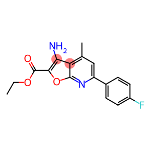 ETHYL 3-AMINO-6-(4-FLUOROPHENYL)-4-METHYLFURO[2,3-B]PYRIDINE-2-CARBOXYLATE