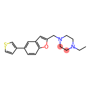 1-ETHYL-4-([5-(3-THIENYL)-1-BENZOFURAN-2-YL]METHYL)PIPERAZINE