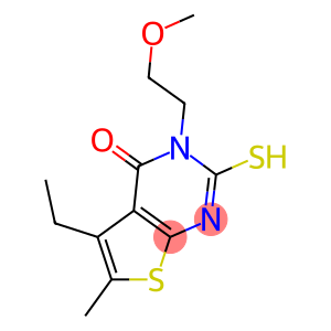 5-ETHYL-2-MERCAPTO-3-(2-METHOXYETHYL)-6-METHYLTHIENO[2,3-D]PYRIMIDIN-4(3H)-ONE