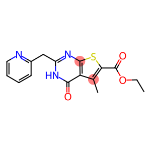 ETHYL 5-METHYL-4-OXO-2-(PYRIDIN-2-YLMETHYL)-3,4-DIHYDROTHIENO[2,3-D]PYRIMIDINE-6-CARBOXYLATE