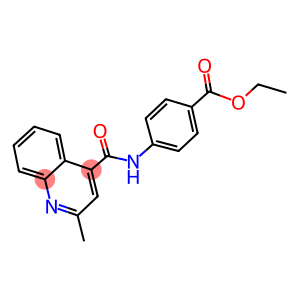 ETHYL 4-{[(2-METHYLQUINOLIN-4-YL)CARBONYL]AMINO}BENZOATE