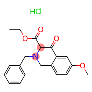 ethyl 2-benzyl-6-Methoxy-4-oxo-1,2,3,4-tetrahydroisoquinoline-3-carboxylate hydrochloride