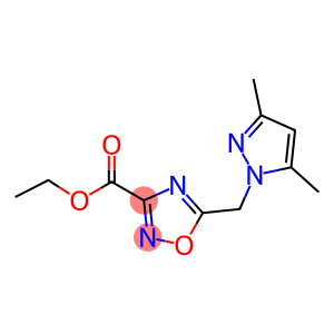 ETHYL 5-((3,5-DIMETHYL-1H-PYRAZOL-1-YL)METHYL)-1,2,4-OXADIAZOLE-3-CARBOXYLATE