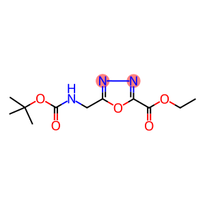 Ethyl 5-(tert-butyloxycarbonylaminomethyl)-[1,3,4] oxadiazole-2-carboxylate