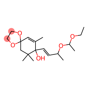 8-[3-(1-Ethoxyethoxy)-1-butenyl]-8-hydroxy-7,9,9-trimethyl-1,4-dioxaspiro[4.5]decan-6-ene