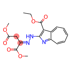 2-[2-(3-(Ethoxycarbonyl)cyclohepta[b]pyrrole-2-yl)hydrazono]succinic acid dimethyl ester