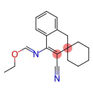 4-(Ethoxymethyleneamino)spiro[naphthalene-2(1H),1'-cyclohexane]-3-carbonitrile