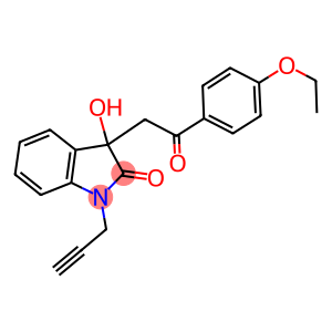 3-[2-(4-ethoxyphenyl)-2-oxoethyl]-3-hydroxy-1-(2-propynyl)-1,3-dihydro-2H-indol-2-one