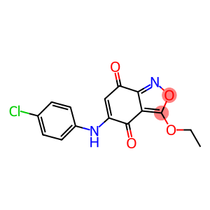 3-Ethoxy-5-(4-chlorophenylamino)-2,1-benzisoxazole-4,7-dione