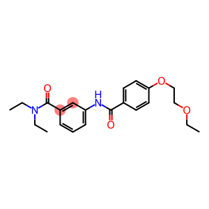 3-{[4-(2-ethoxyethoxy)benzoyl]amino}-N,N-diethylbenzamide