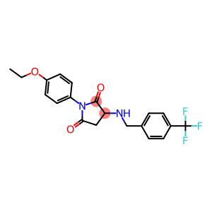 1-(4-ethoxyphenyl)-3-{[4-(trifluoromethyl)benzyl]amino}-2,5-pyrrolidinedione