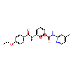 3-[(4-ethoxybenzoyl)amino]-N-(4-methyl-2-pyridinyl)benzamide