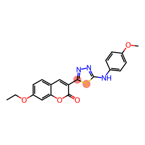 7-ethoxy-3-[5-(4-methoxyanilino)-1,3,4-thiadiazol-2-yl]-2H-chromen-2-one