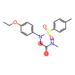 2-{4-ethoxy[(4-methylphenyl)sulfonyl]anilino}-N-methylacetamide