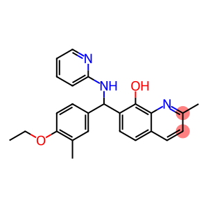 7-[(4-ethoxy-3-methylphenyl)(2-pyridinylamino)methyl]-2-methyl-8-quinolinol