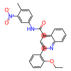 2-(2-ethoxyphenyl)-N-{3-nitro-4-methylphenyl}-4-quinolinecarboxamide