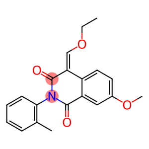 4-(ethoxymethylene)-7-methoxy-2-(2-methylphenyl)-1,3(2H,4H)-isoquinolinedione