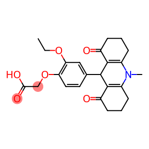 [2-ethoxy-4-(10-methyl-1,8-dioxo-1,2,3,4,5,6,7,8,9,10-decahydro-9-acridinyl)phenoxy]acetic acid