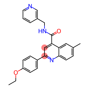 2-(4-ethoxyphenyl)-6-methyl-N-(3-pyridinylmethyl)-4-quinolinecarboxamide