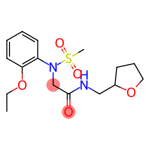 2-[2-ethoxy(methylsulfonyl)anilino]-N-(tetrahydrofuran-2-ylmethyl)acetamide