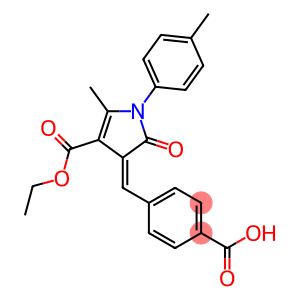 4-{[4-(ethoxycarbonyl)-5-methyl-1-(4-methylphenyl)-2-oxo-1,2-dihydro-3H-pyrrol-3-ylidene]methyl}benzoic acid