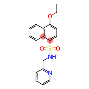 4-ethoxy-N-(2-pyridinylmethyl)-1-naphthalenesulfonamide