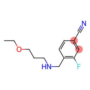 4-{[(3-ethoxypropyl)amino]methyl}-3-fluorobenzonitrile