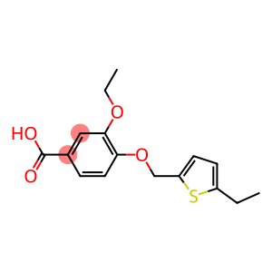 3-ethoxy-4-[(5-ethylthiophen-2-yl)methoxy]benzoic acid