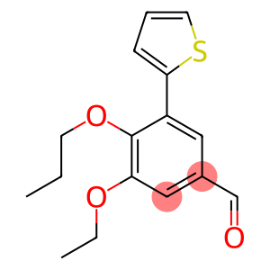 3-ethoxy-4-propoxy-5-thien-2-ylbenzaldehyde