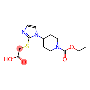 2-({1-[1-(ethoxycarbonyl)piperidin-4-yl]-1H-imidazol-2-yl}sulfanyl)acetic acid