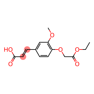 3-[4-(2-ethoxy-2-oxoethoxy)-3-methoxyphenyl]prop-2-enoic acid