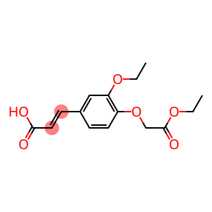 3-[3-ethoxy-4-(2-ethoxy-2-oxoethoxy)phenyl]prop-2-enoic acid