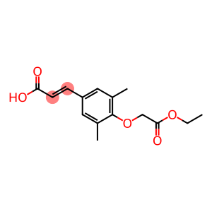 3-[4-(2-ethoxy-2-oxoethoxy)-3,5-dimethylphenyl]prop-2-enoic acid