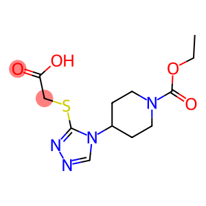 2-({4-[1-(ethoxycarbonyl)piperidin-4-yl]-4H-1,2,4-triazol-3-yl}sulfanyl)acetic acid