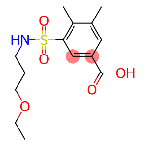 3-[(3-ethoxypropyl)sulfamoyl]-4,5-dimethylbenzoic acid