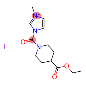 1-{[4-(ethoxycarbonyl)piperidin-1-yl]carbonyl}-3-methyl-1H-imidazol-3-ium iodide
