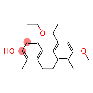 5-(1-Ethoxy-ethyl)-2-hydroxy-7-methoxy-1,8-dimethyl-9,10-dihydrophenanthrene