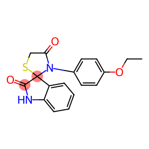 3'-(4-ethoxyphenyl)-4'H-spiro[indole-3,2'-[1,3]thiazolidine]-2,4'(1H)-dione