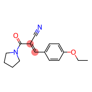 3-(4-ethoxyphenyl)-2-(tetrahydro-1H-pyrrol-1-ylcarbonyl)acrylonitrile