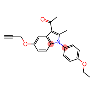 1-[1-(4-ETHOXYPHENYL)-2-METHYL-5-(PROP-2-YNYLOXY)-1H-INDOL-3-YL]ETHANONE